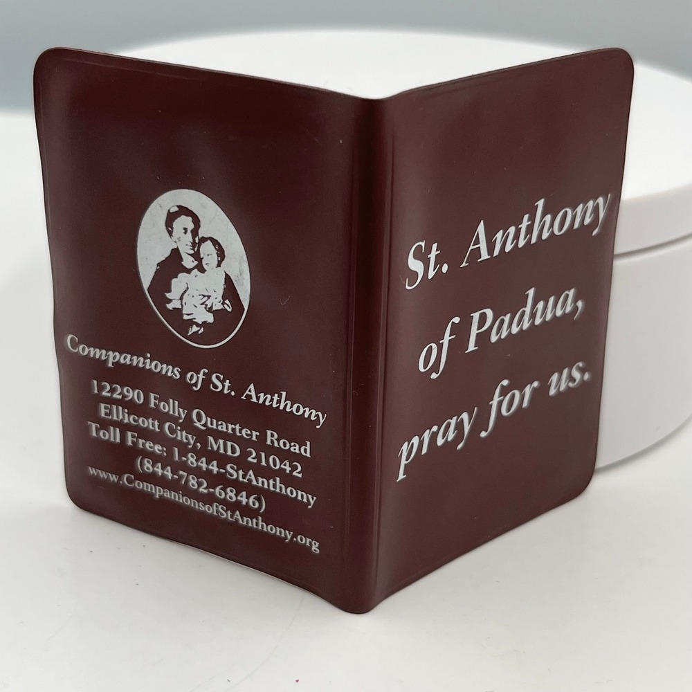 Vintage St. Anthony of Padua Relic Prayer Card Pocket Shrine Catholic Devotional - Picture 8 of 8